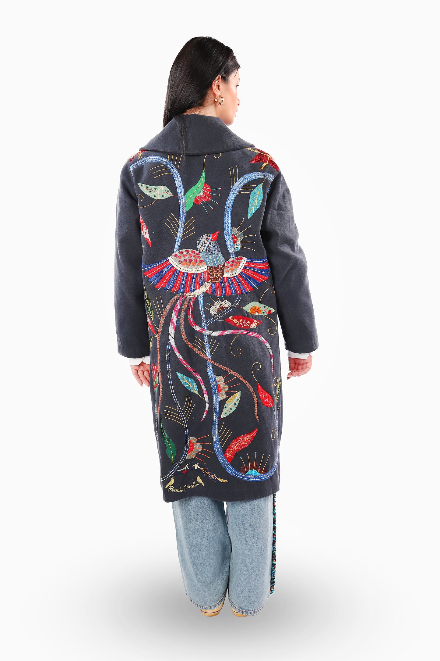 Grey Bird Khayameya Coat