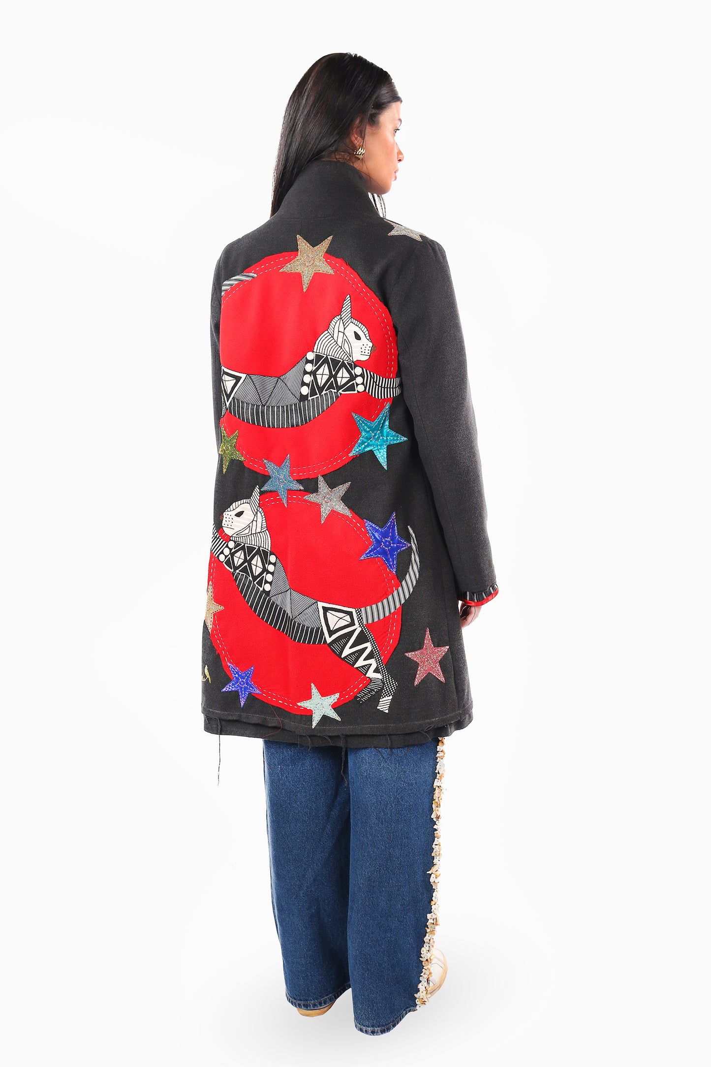 Black Khayameya Cat Coat