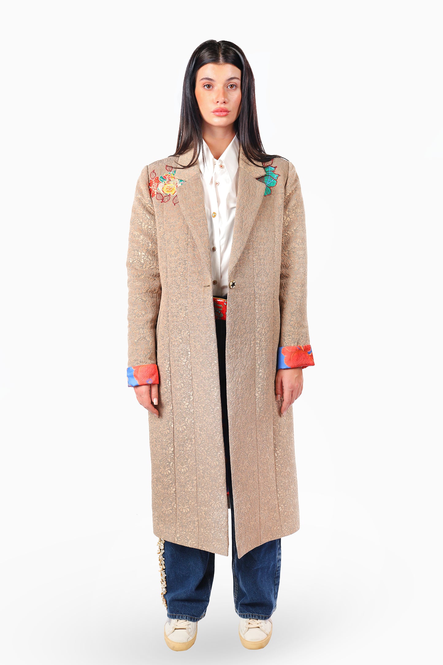 Beige Tiger Coat
