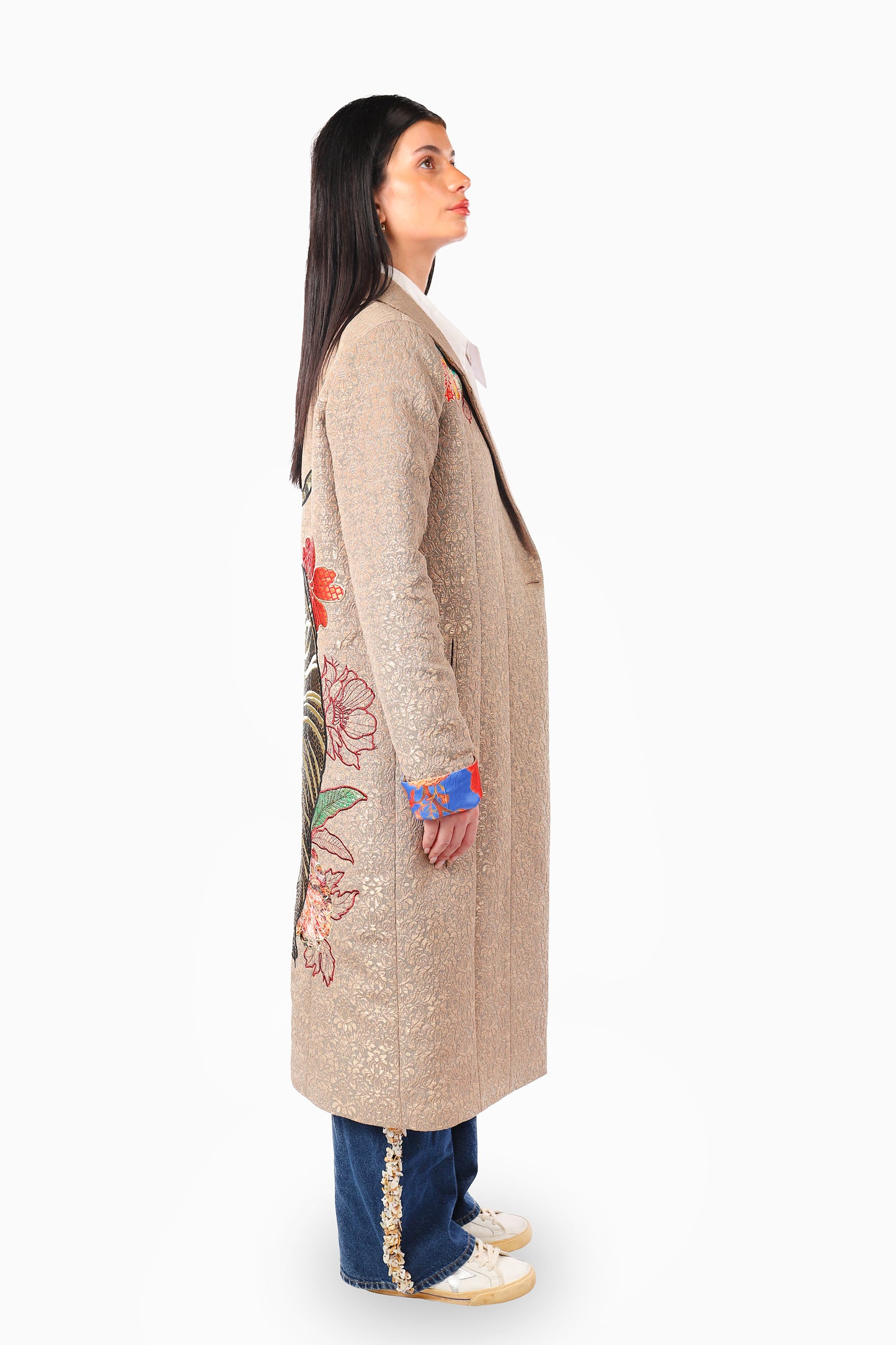 Beige Tiger Coat
