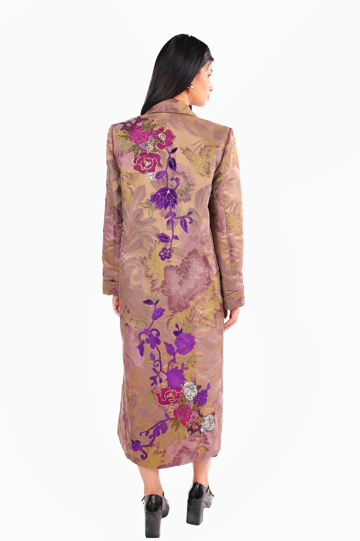 Pink Motifs Coat