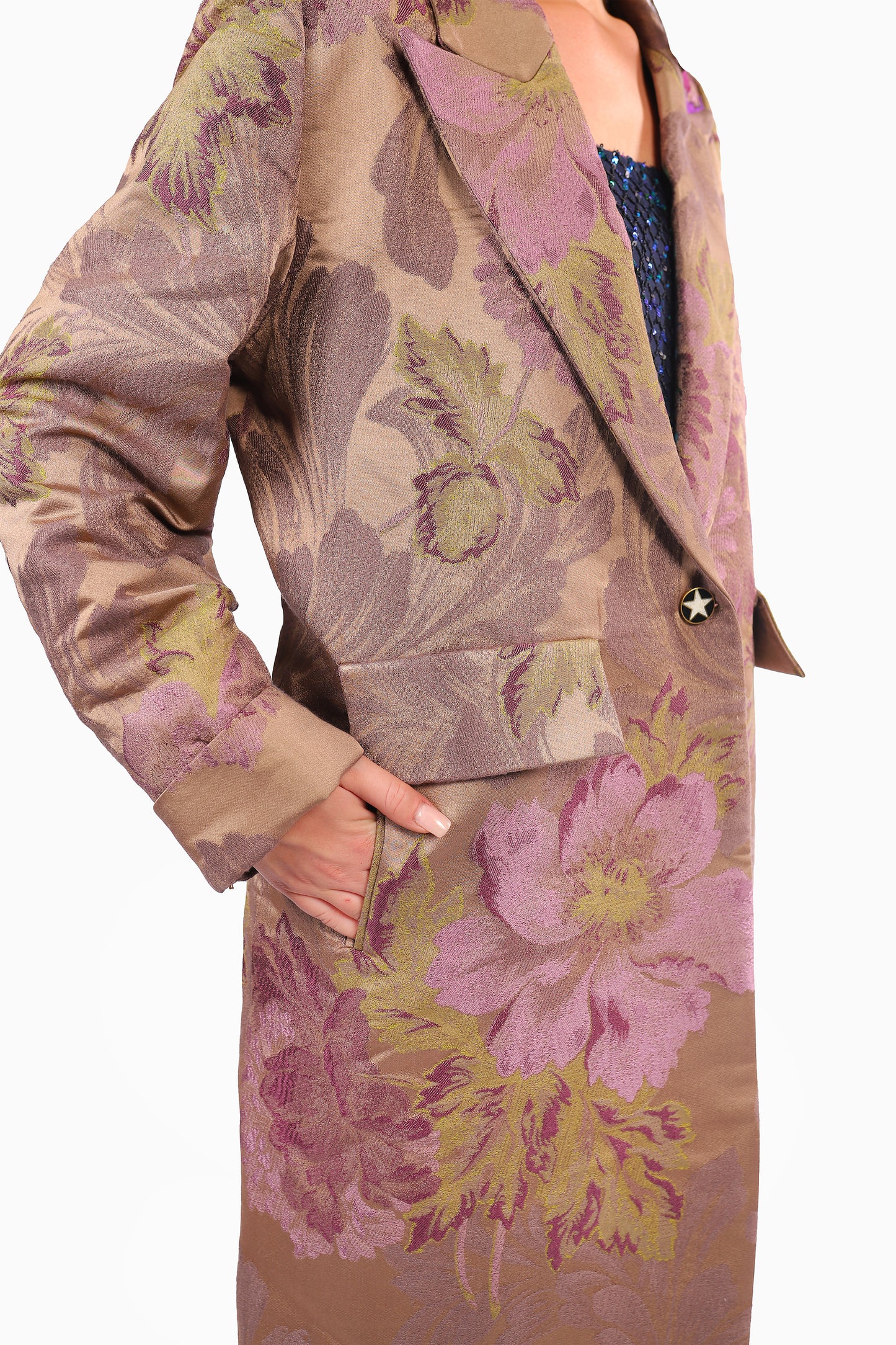 Pink Motifs Coat