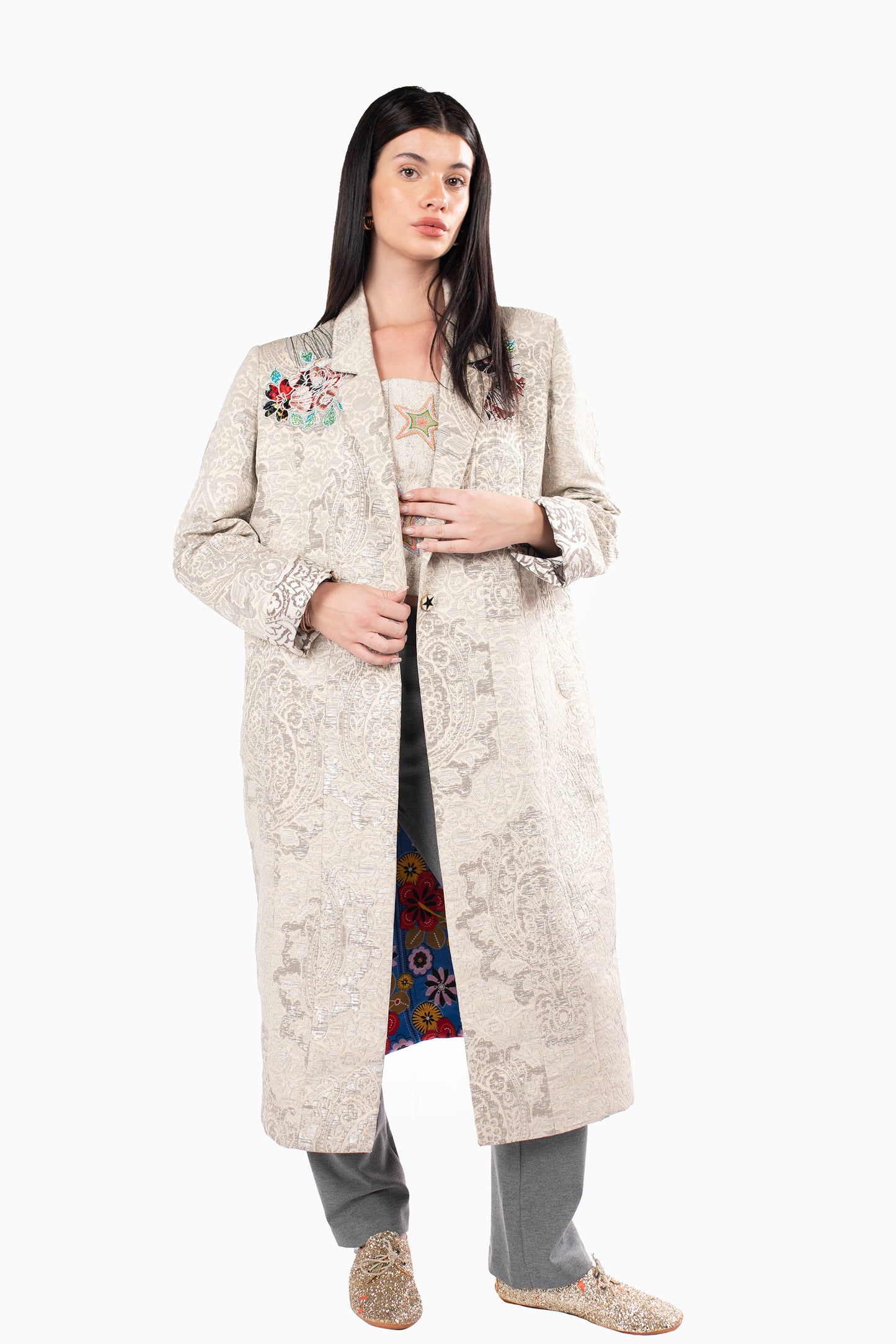 Beige Dragon Coat