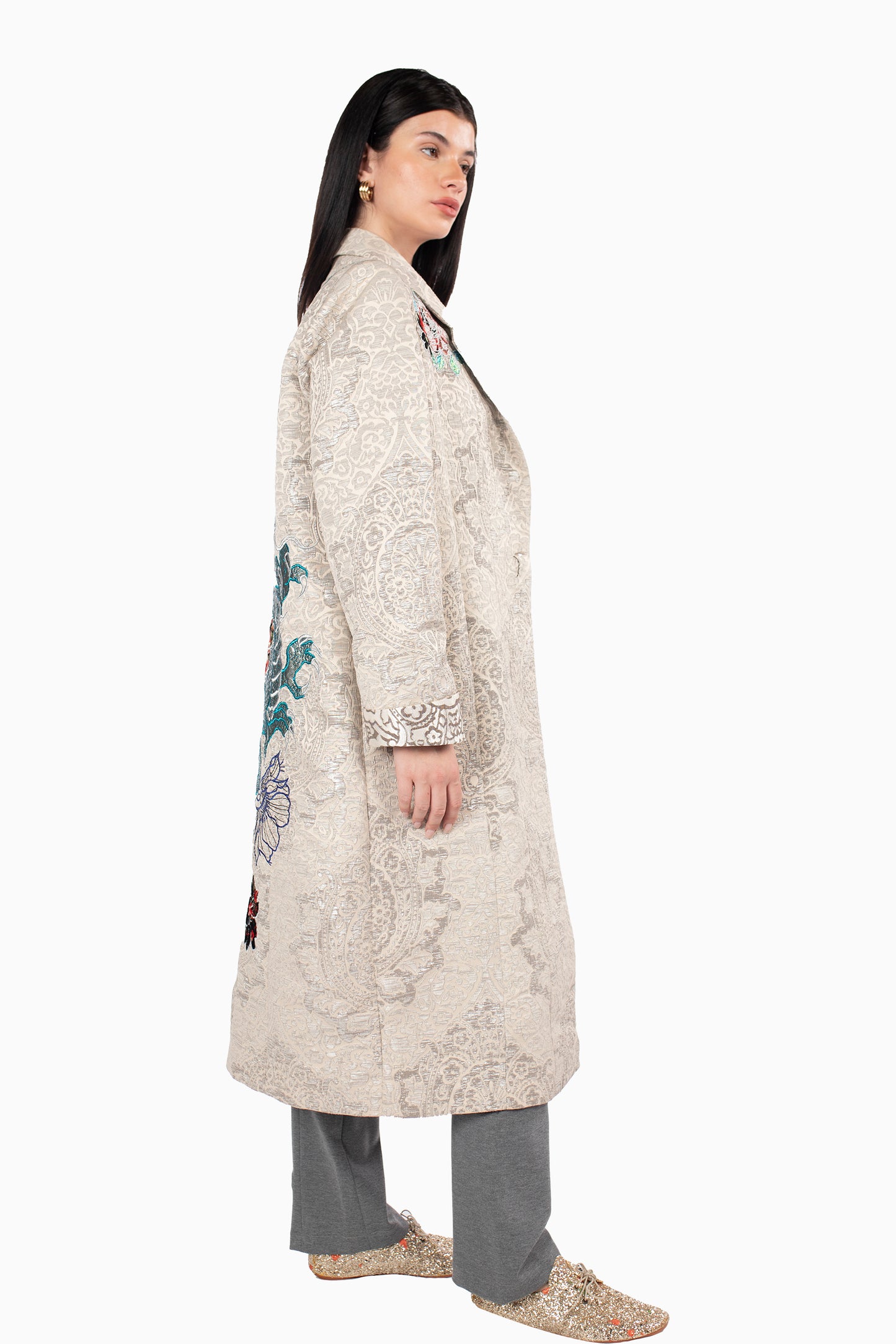 Beige Dragon Coat