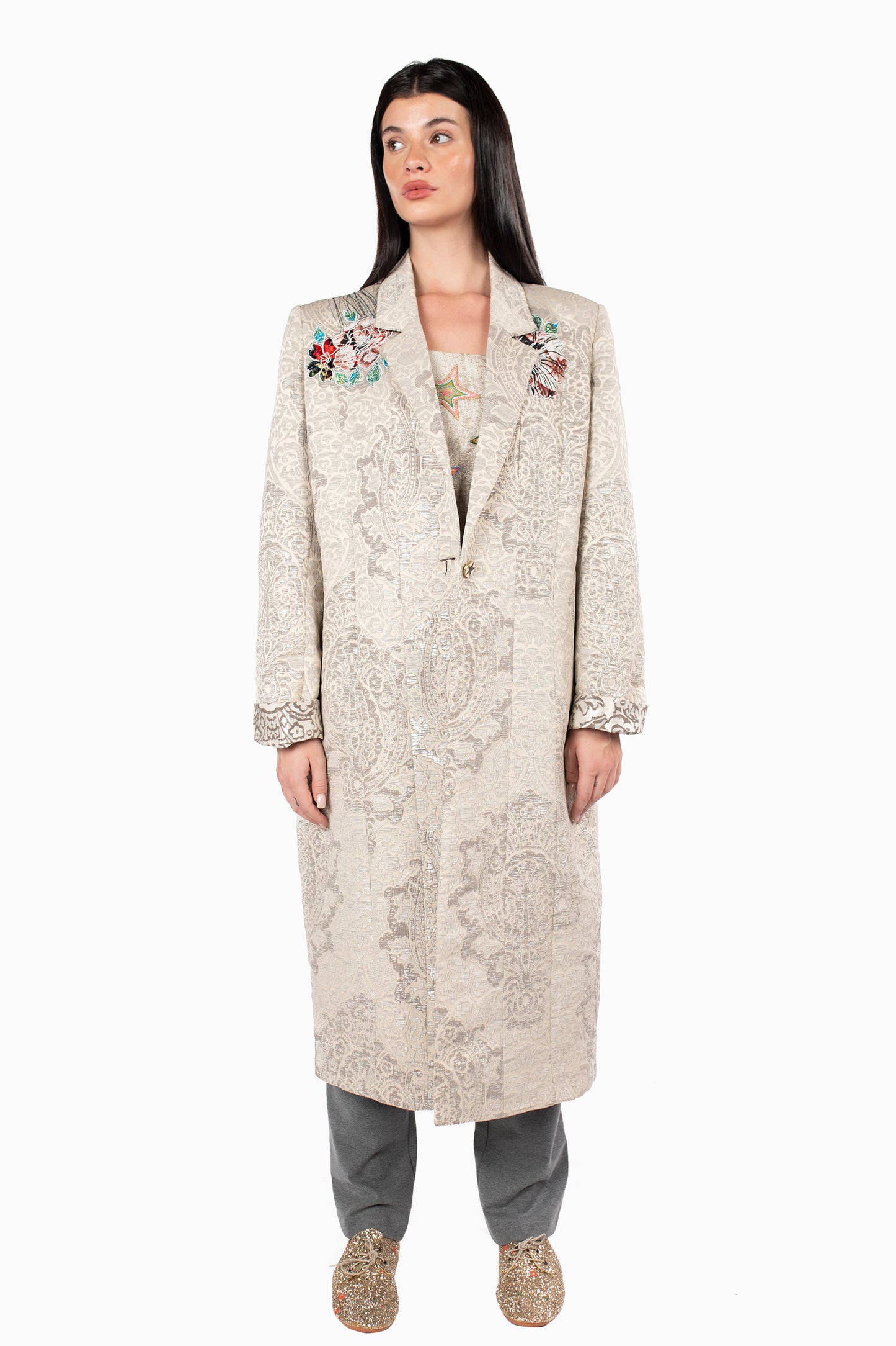 Beige Dragon Coat