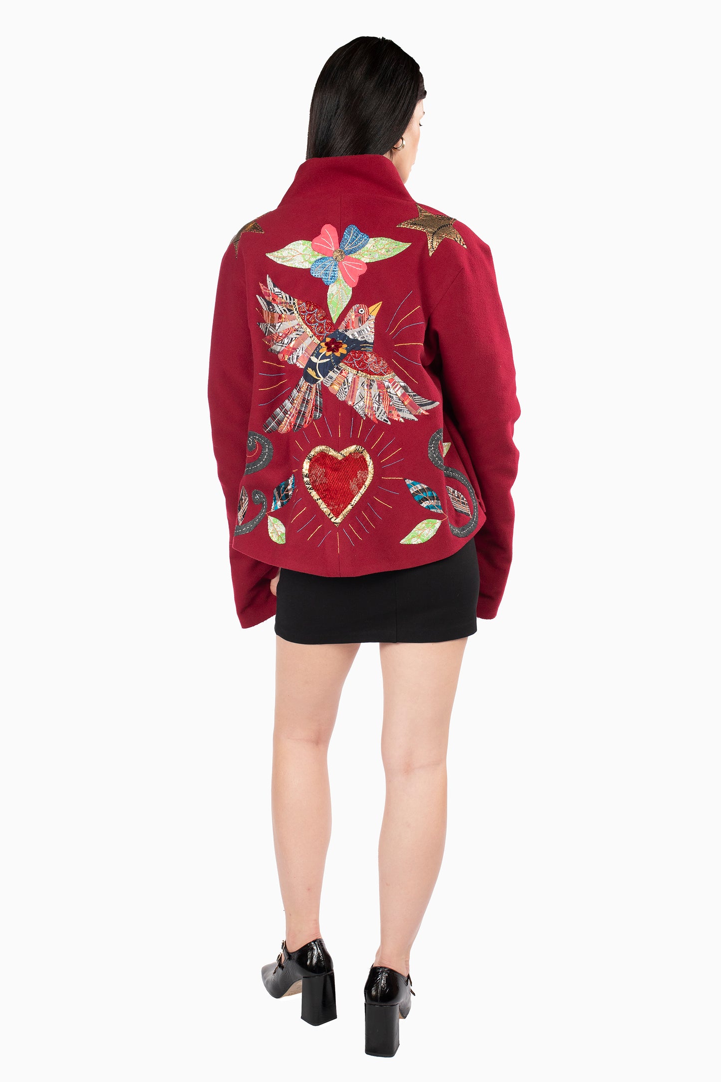 Box Jacket Crimson Red