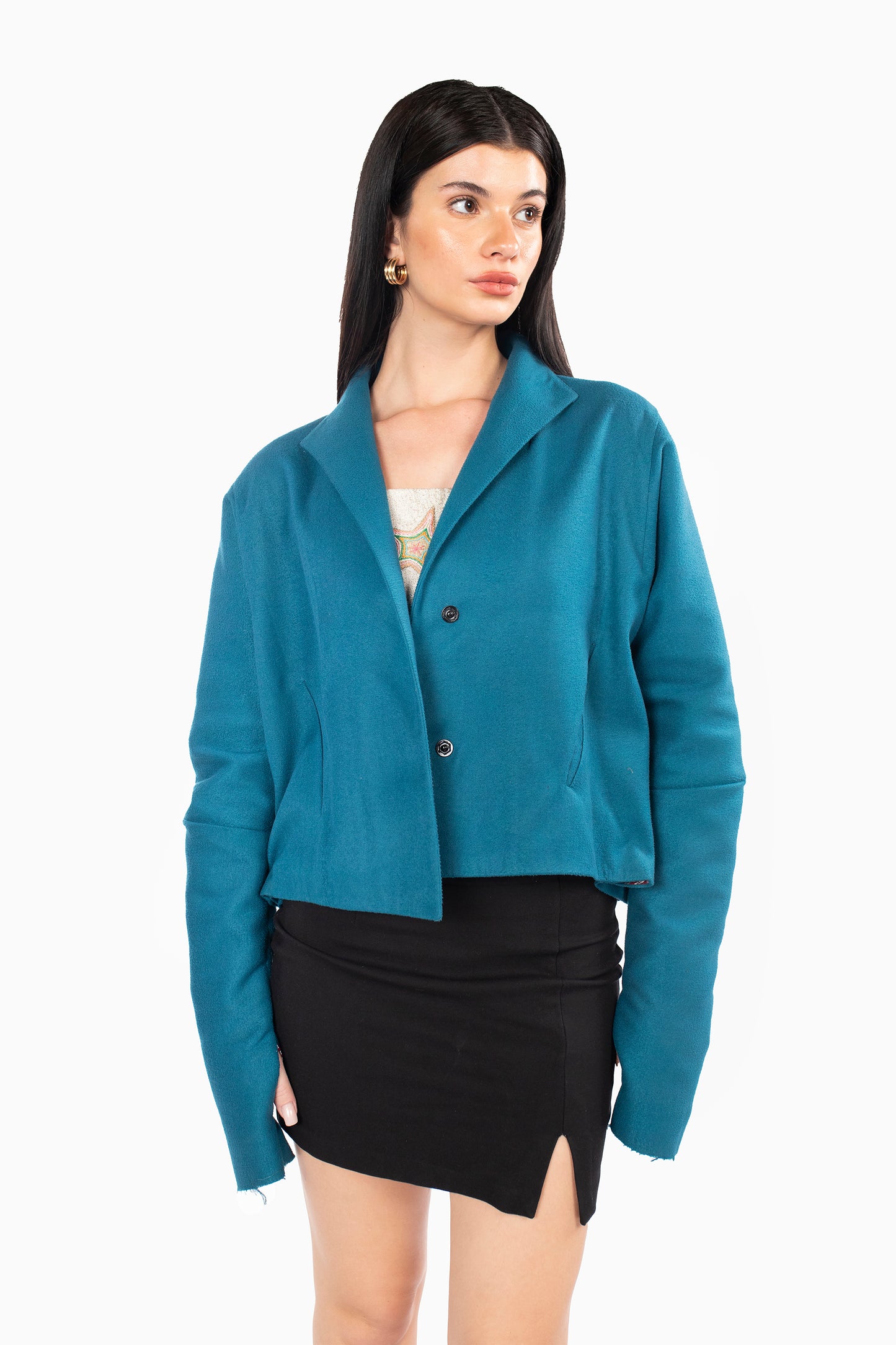 Box Jacket Marine Blue