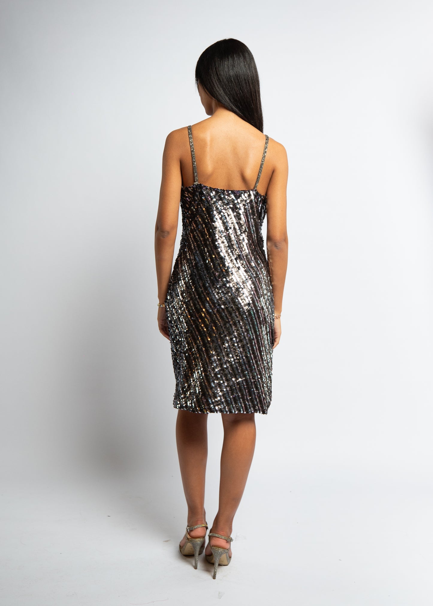 Dark Grey Sequence Dress