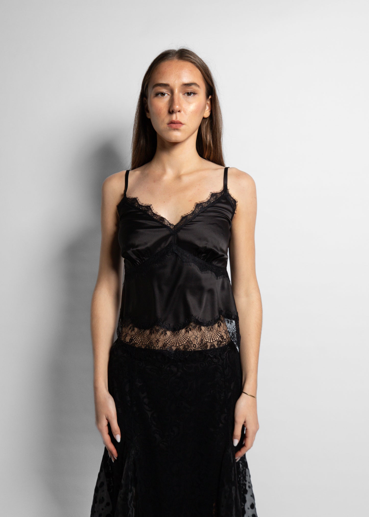 Black Silk Top