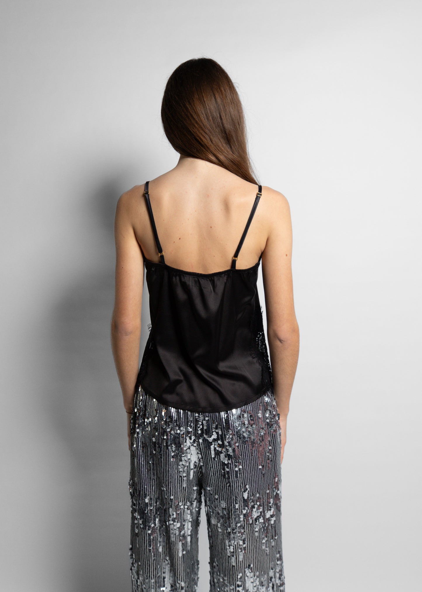 Black Silk Top