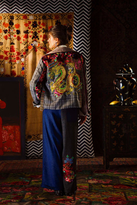 Chinoiserie Suit Oversized Gilet