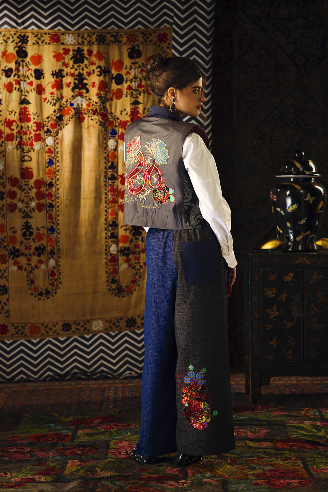 Chinoiserie Suit Oversized Jillet