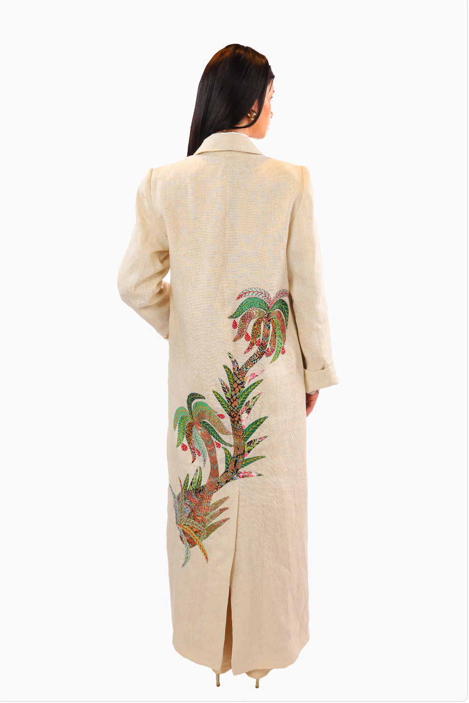 Linen Long Jacket #1