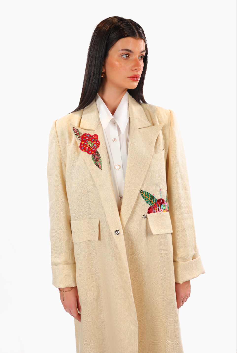 Linen Long Jacket #2