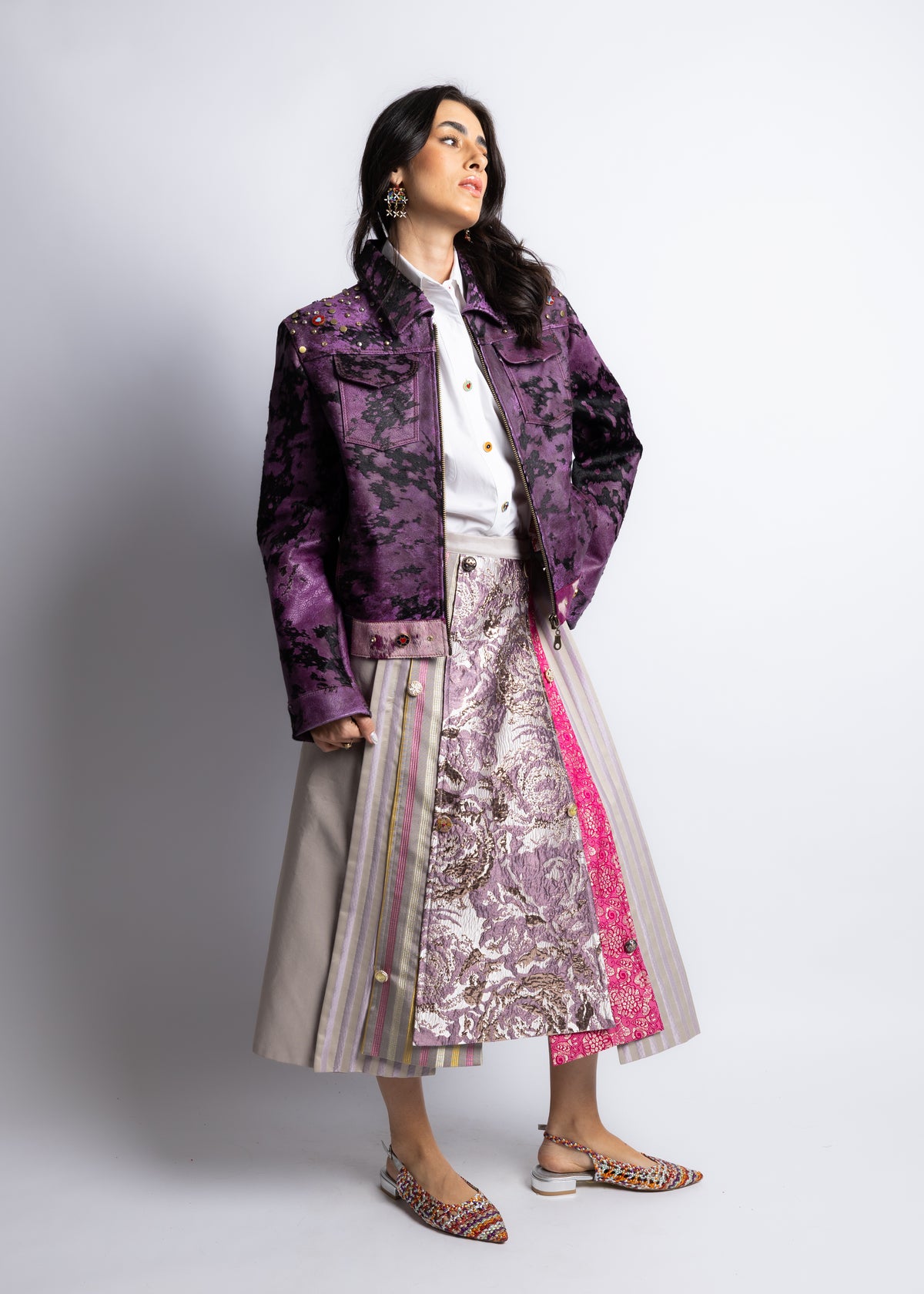 Purple Leather Jacket