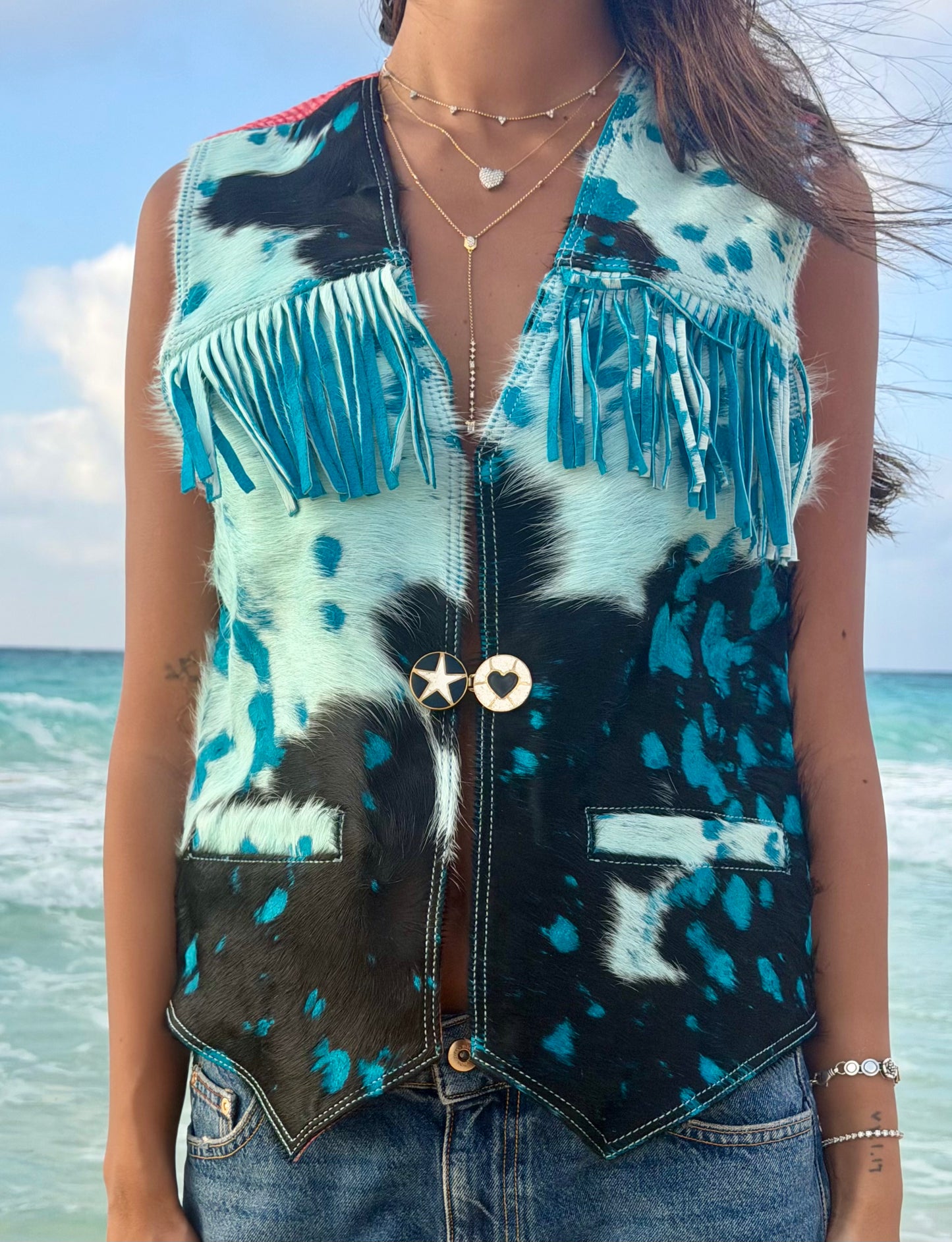 Cow Hide Vest