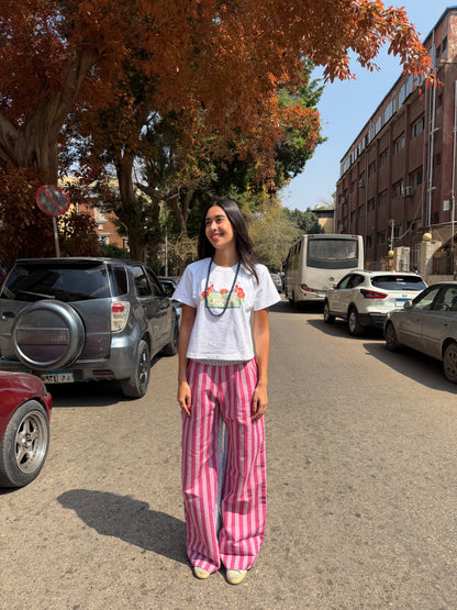 Happy Pants Pink Stripes