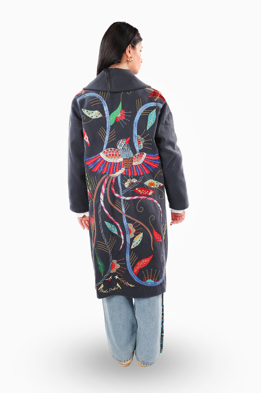 Grey Bird Khayameya Coat