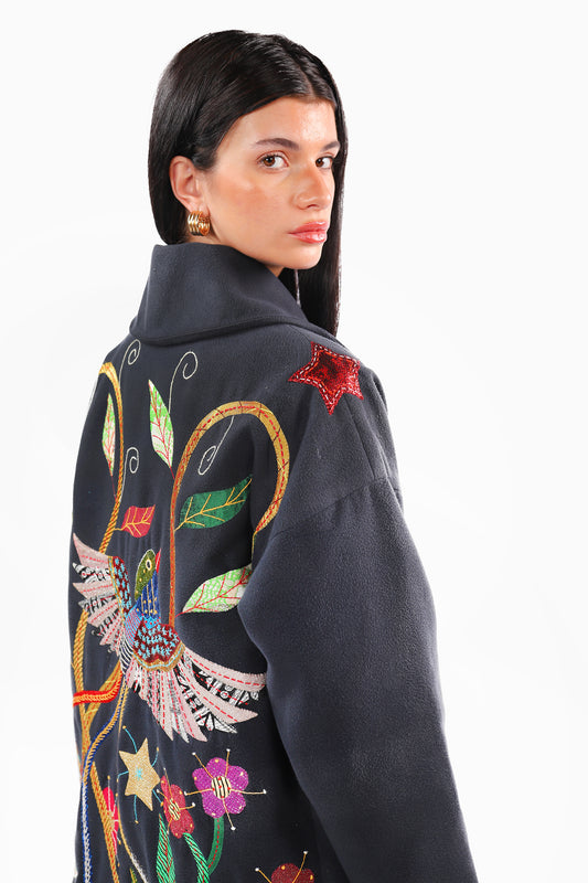 Grey Khayameya Bird Coat