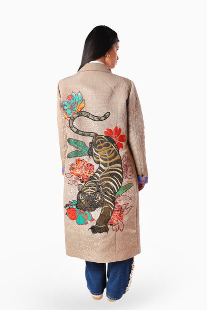 Beige Tiger Coat