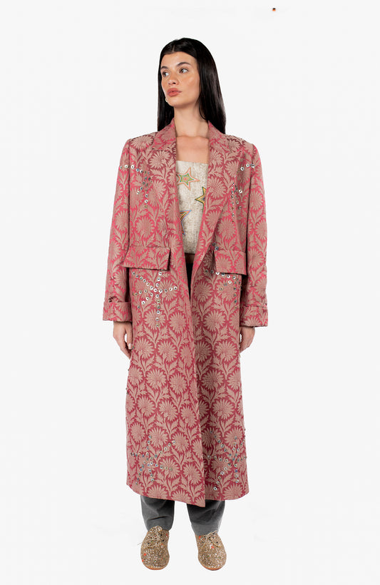 Rose Applique Coat