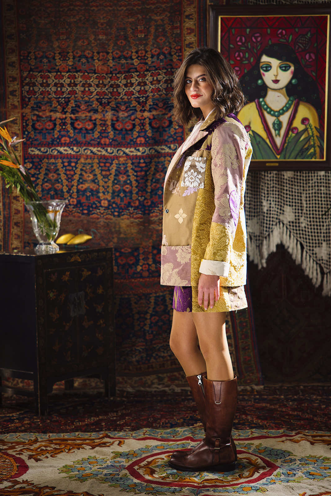 Kharshouf Oversized Blazer (Purple)