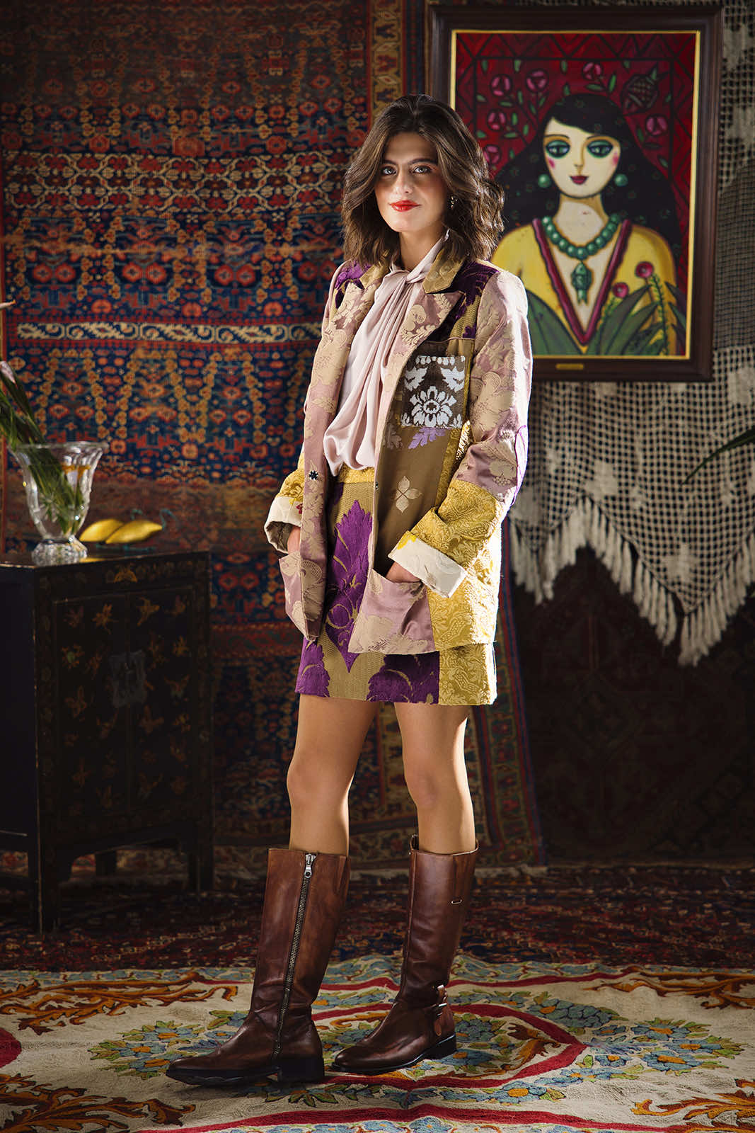 Kharshouf Oversized Blazer (Purple)