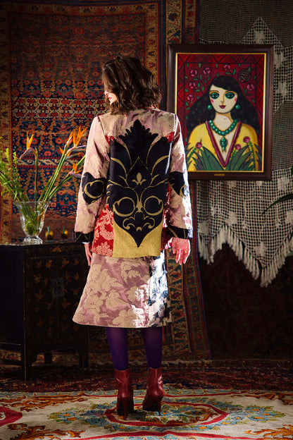 Kharshouf Blazer (Black Damask)