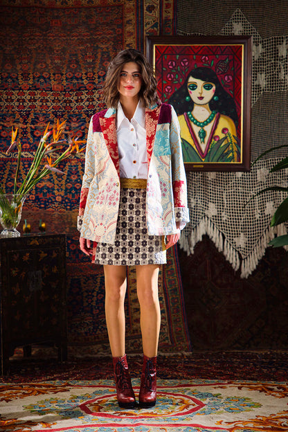 Kharshouf Oversized Blazer (Blue Heart)