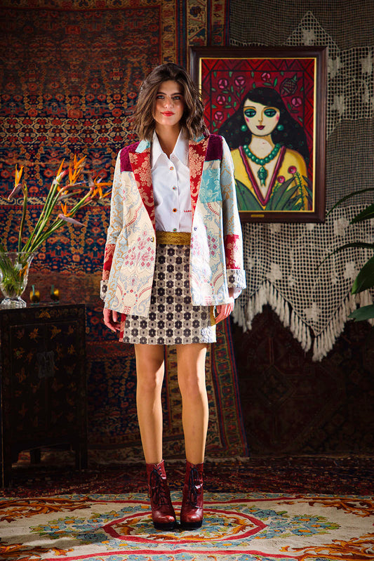 Kharshouf Oversized Blazer (Blue Heart)