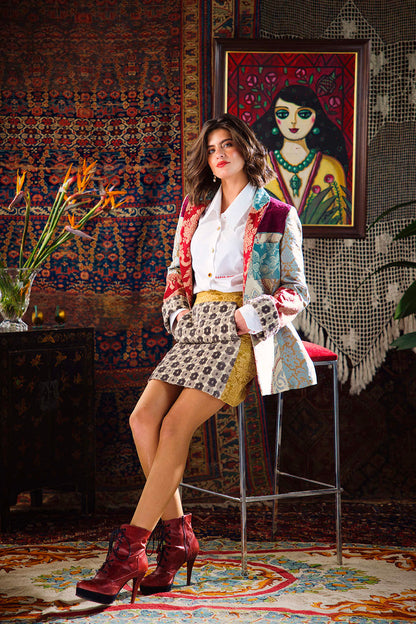 Kharshouf Short Skirt (Gray)