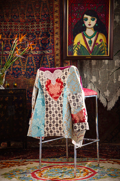 Kharshouf Oversized Blazer (Blue Heart)