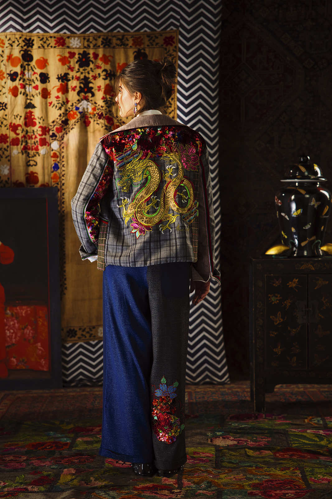 Chinoiserie Suit Oversized Jillet