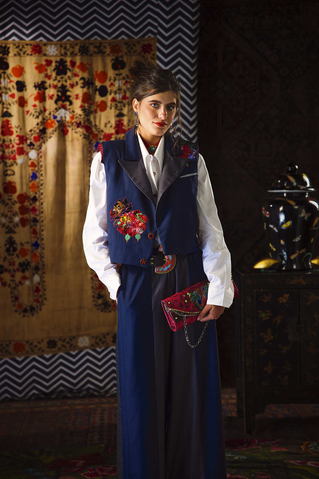 Chinoiserie Suit Oversized Jillet