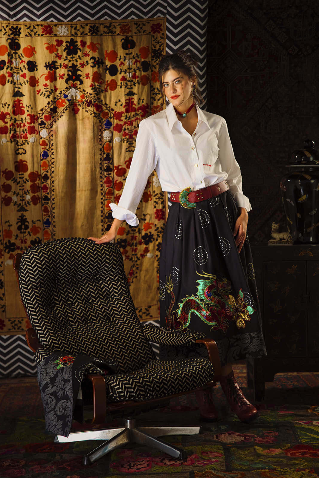 Chinoiserie Full Skirt