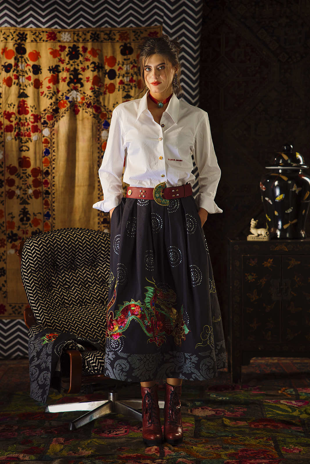 Chinoiserie Full Skirt