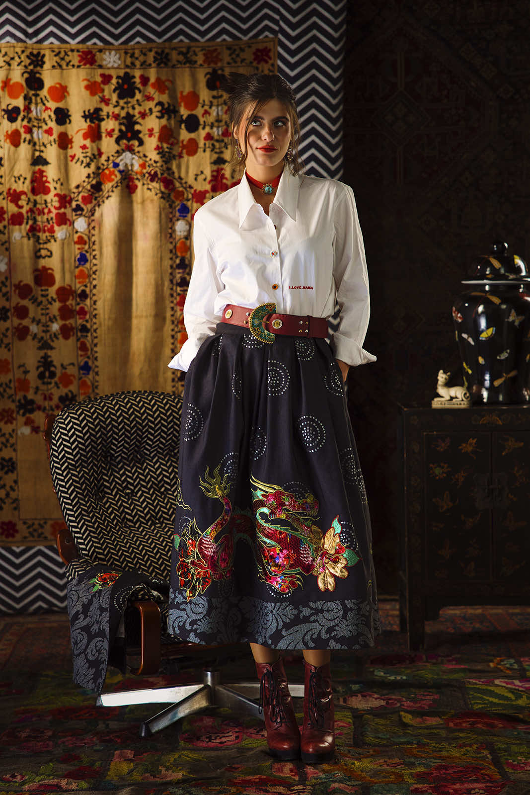 Chinoiserie Full Skirt