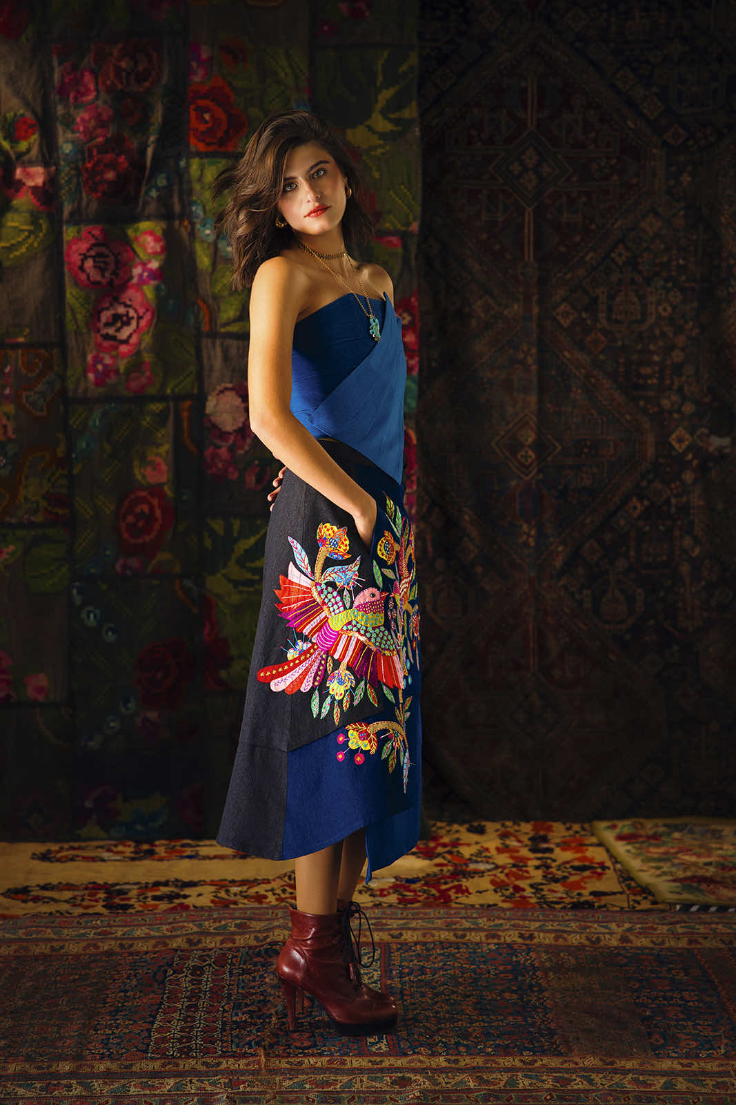 Khayameya Denim Skirt