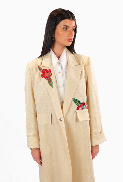 Linen Long Jacket #2