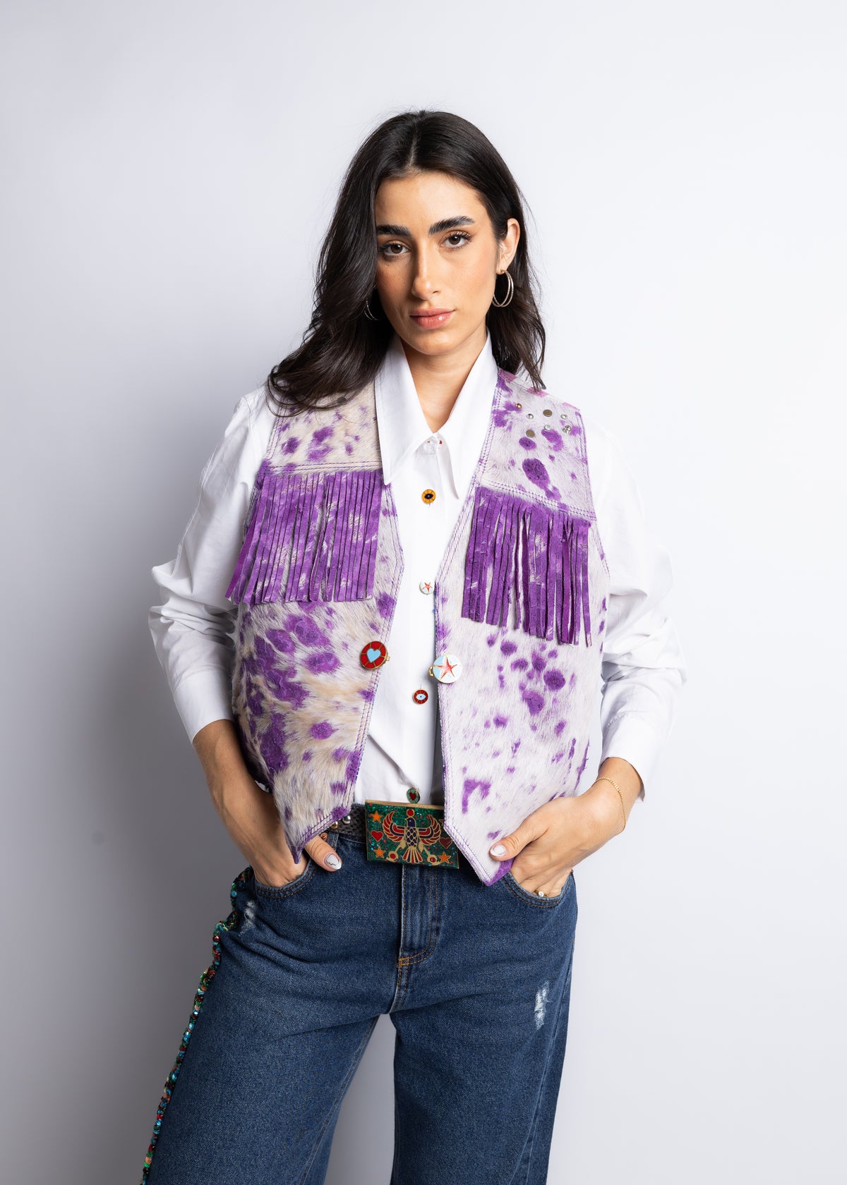 Cow Hide Vest