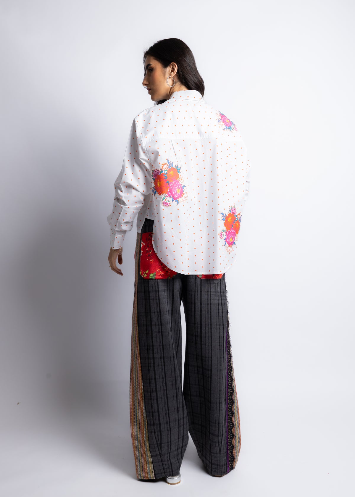 Embroidered Polkadot City Shirt