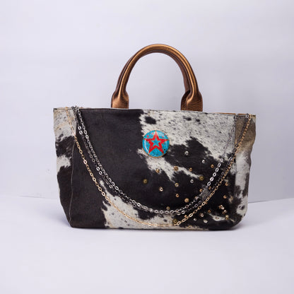 Cowgirl Tote in Black and White