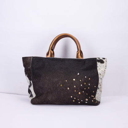 Cowgirl Tote in Black and White