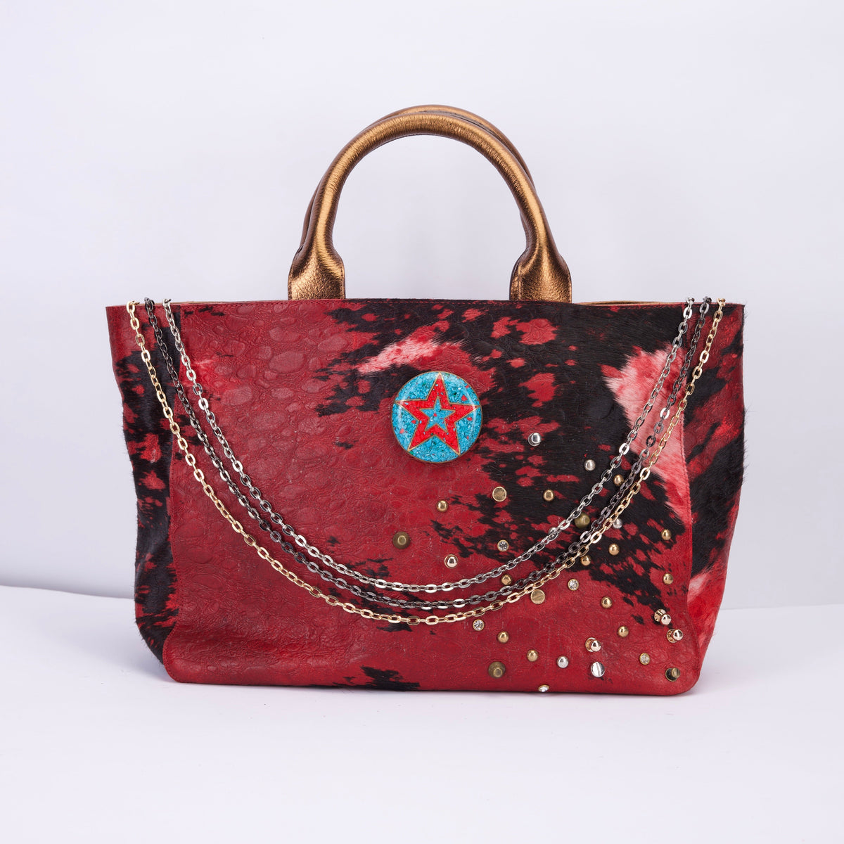 Cowgirl Tote in Red