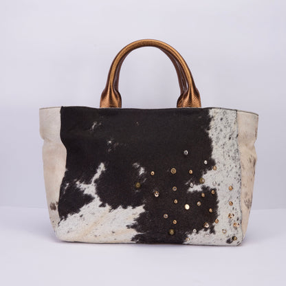 Cowgirl Tote in Black and White