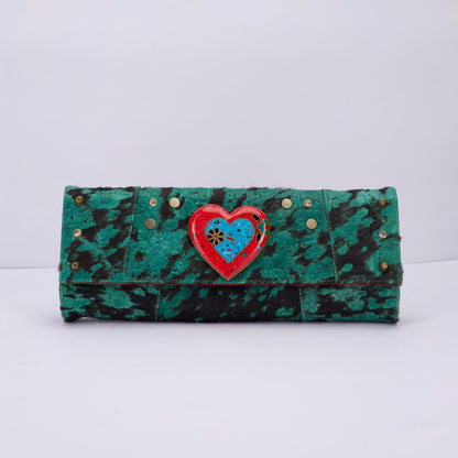 Cleo Clutch in Green