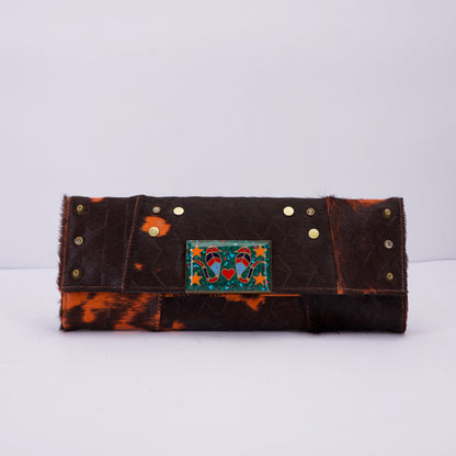 Cleo Clutch in Orange