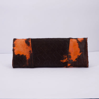 Cleo Clutch in Orange