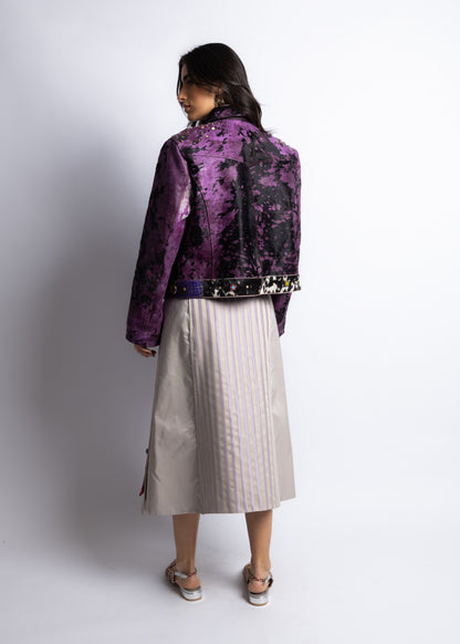 Purple Leather Jacket
