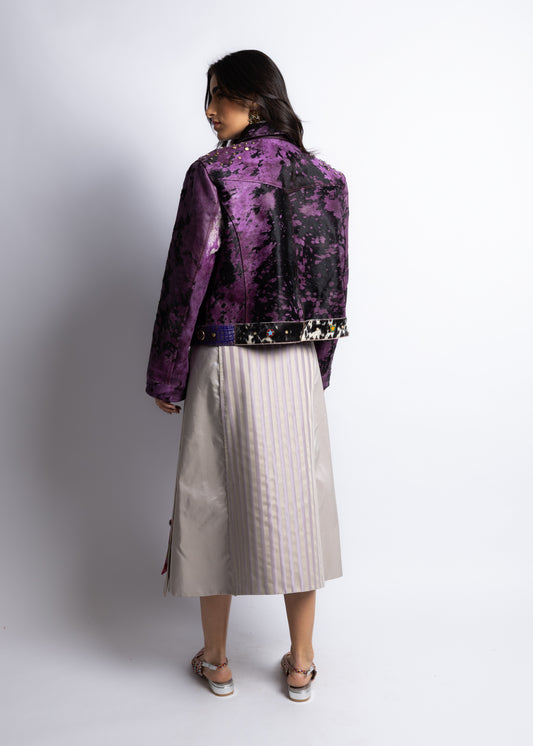 Purple Leather Jacket